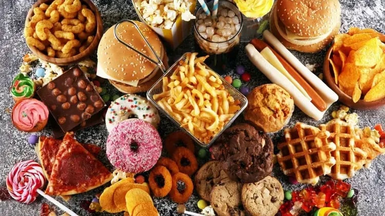 fast food alimentos processados