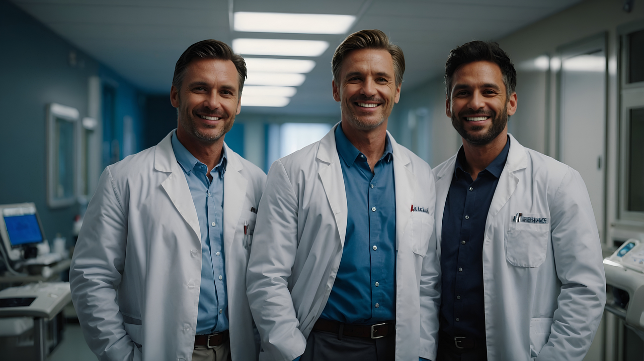 médicos no hospital