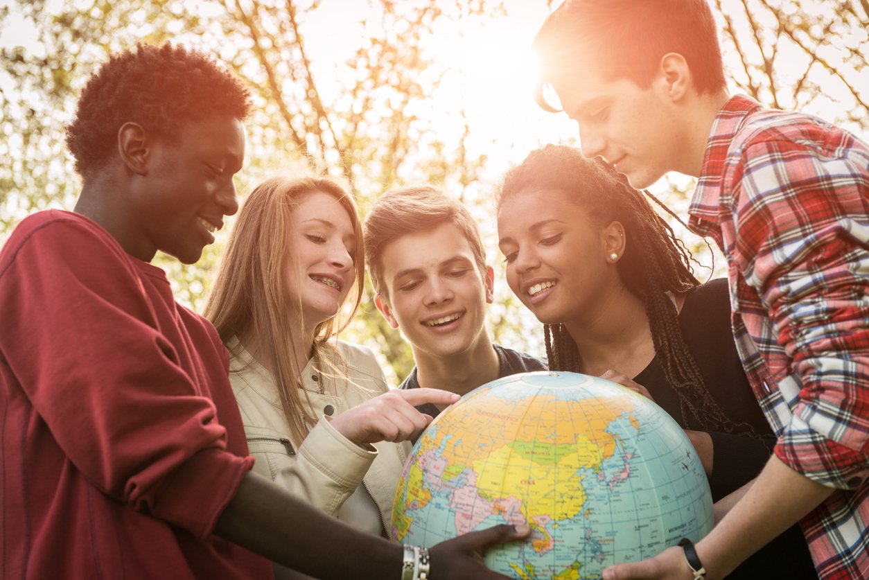 estudantes de intercambio