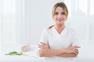 esteticista em um spa